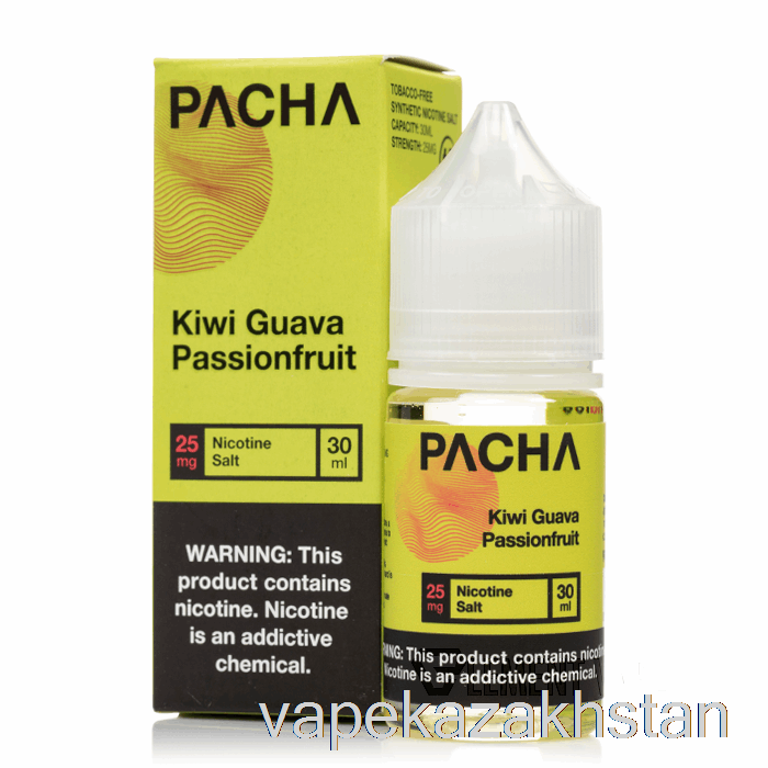 Vape Disposable Kiwi Guava Passionfruit - Pacha Salts - 30mL 25mg